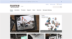 Desktop Screenshot of fujifilm.eu