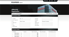 Desktop Screenshot of ewarranty.fujifilm.com.sg