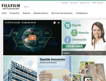 Tablet Screenshot of fujifilm.com.mx