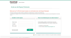 Desktop Screenshot of espacepartenaire.fujifilm.fr