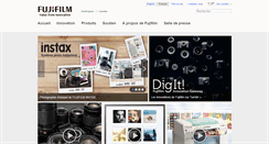 Desktop Screenshot of francais.fujifilm.ca